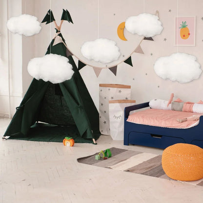 Dreamy 3D Cloud Ceiling Decor Set for Parties & Kids Rooms (9pcs)