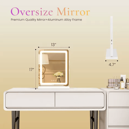 JHK LED Vanity Mirror with Lights – Modern LED vanity mirror with Dimmable 3 Color Modes & Memory Function