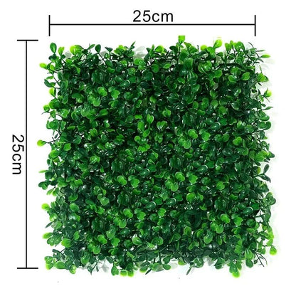 10pcs Artificial Boxwood Hedge Wall Panels – UV Protected Greenery Privacy Fence Decor