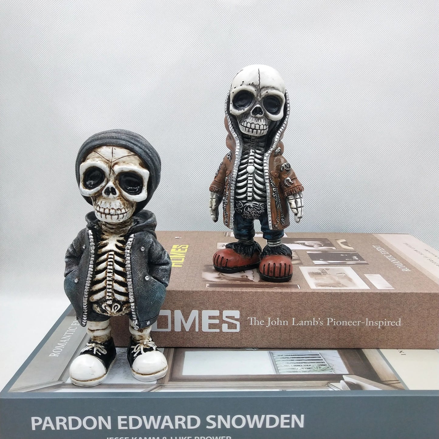 Cool Skeleton Streetwear Figurine | Urban Skull Statue Resin Miniature