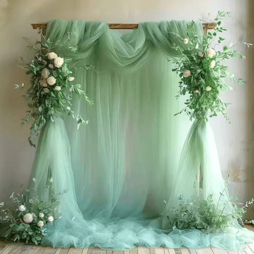 Sheer Gauze Table Runner for Weddings & Events Boho Table Decor and Arch Draping Fabric