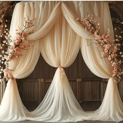 Sheer Gauze Table Runner for Weddings & Events Boho Table Decor and Arch Draping Fabric
