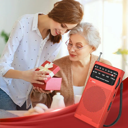 Portable AM FM Pocket Radio for Travel, Emergencies, and Everyday Backup Listening