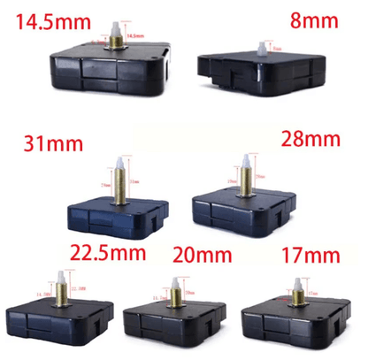 Quartz Clock Movement Replacement Kit DIY Wall Clock Motor with Hands (31mm Shaft)