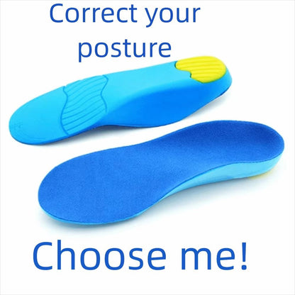 Kids Orthotic Insoles for Flat Feet and Arch Support with Comfortable Sports Cushioning