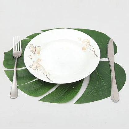 Artificial Tropical Palm Leaves Party Decor Set