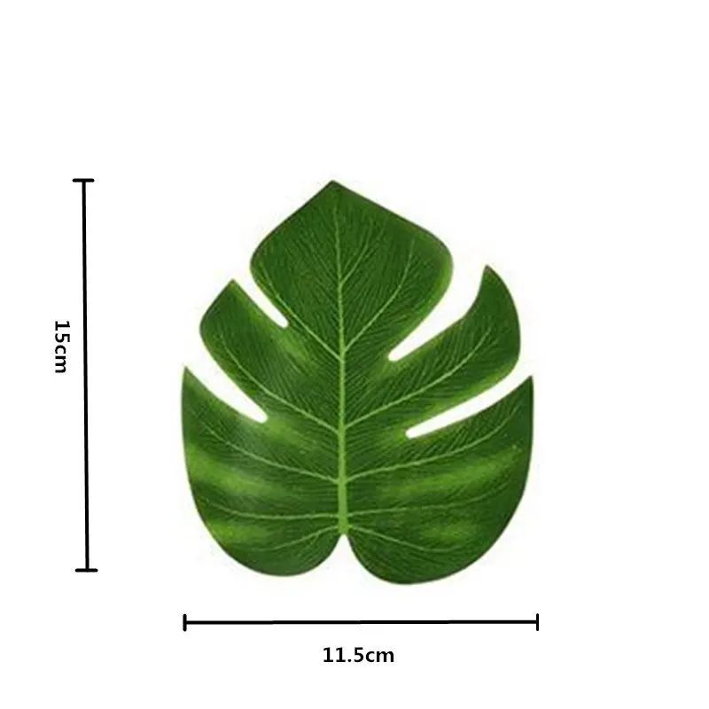 Artificial Tropical Palm Leaves Party Decor Set