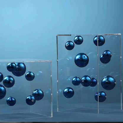 Modern Clear Acrylic Cube Display Box – Square Transparent Cover for Home Decor & Collectibles