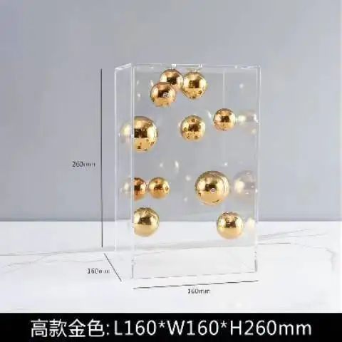 Modern Clear Acrylic Cube Display Box – Square Transparent Cover for Home Decor & Collectibles