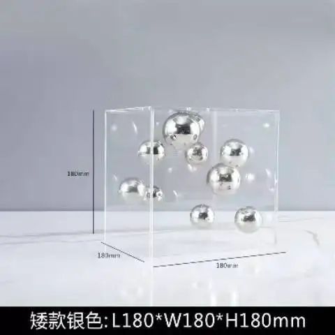 Modern Clear Acrylic Cube Display Box – Square Transparent Cover for Home Decor & Collectibles