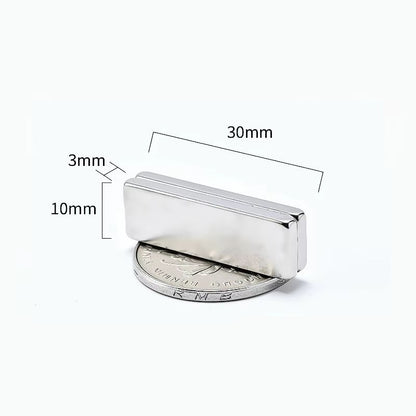 10pcs Ultra Strong N52 square neodymium magnets 1.18–1.97in Heavy Duty Magnetic Set