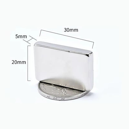 10pcs Ultra Strong N52 square neodymium magnets 1.18–1.97in Heavy Duty Magnetic Set