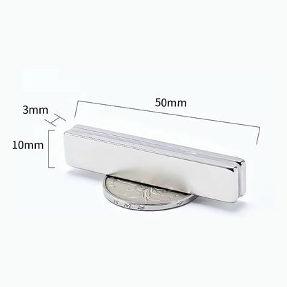 10pcs Ultra Strong N52 square neodymium magnets 1.18–1.97in Heavy Duty Magnetic Set