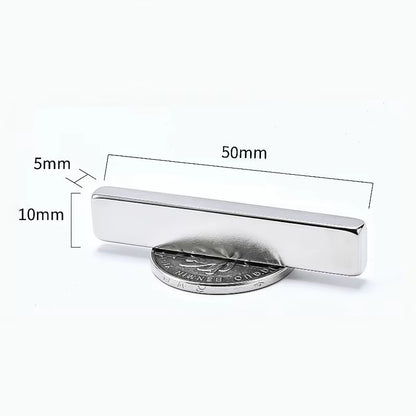 10pcs Ultra Strong N52 square neodymium magnets 1.18–1.97in Heavy Duty Magnetic Set