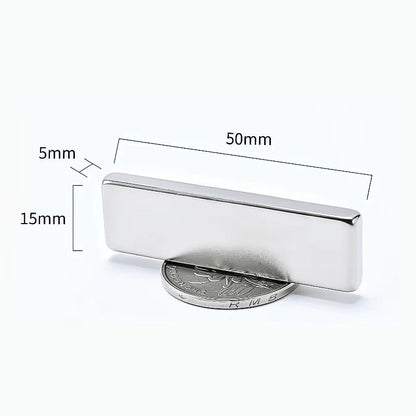 10pcs Ultra Strong N52 square neodymium magnets 1.18–1.97in Heavy Duty Magnetic Set