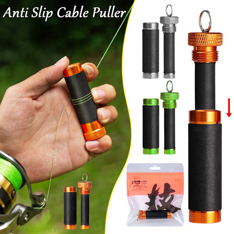 Fishing Line Knot Tying Tool with Anti Slip Pull Wire Rod for Easy Secure Knots