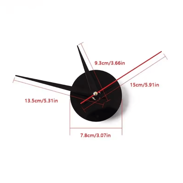 Large DIY 3D Wall Clock – Modern Acrylic Mirror Frameless Wall Clock Decor for Living Room & Home