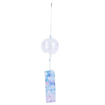 Japanese Sakura Glass Wind Chime Hanging Bell Decor