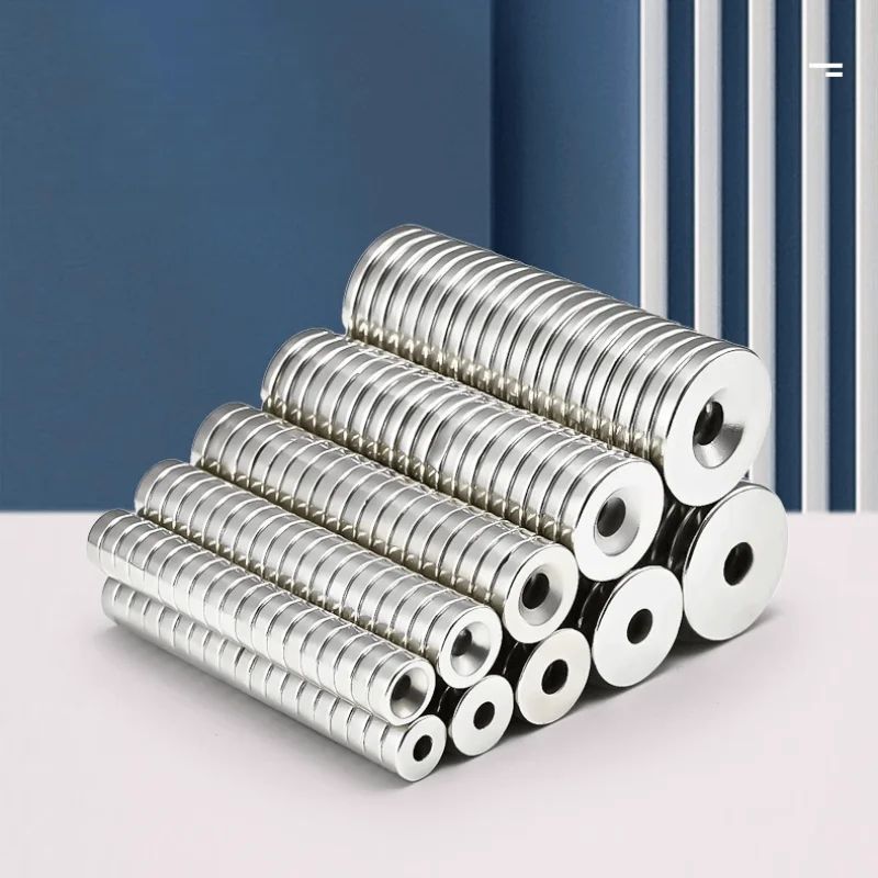 N52 Countersunk Neodymium Magnets Heavy Duty Mounting Set