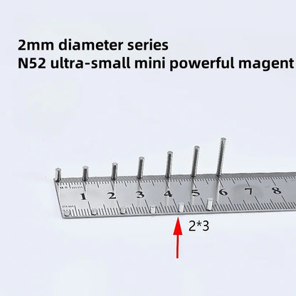 N52 Mini Round Neodymium Magnets Set – Ultra-Strong Small Refrigerator Magnets