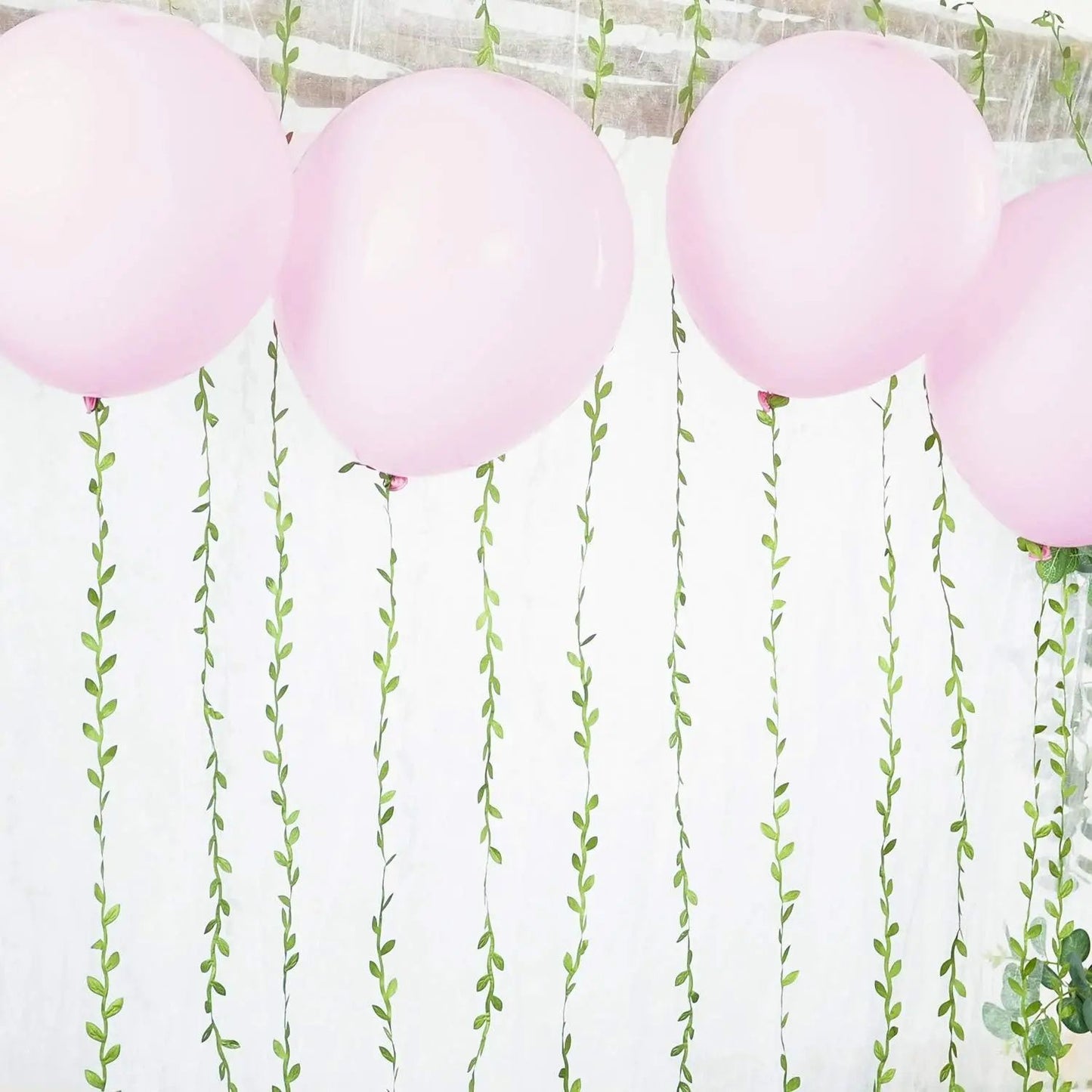 Artificial Vine Ribbon Green Leaf Garland for Wedding Greenery Decor and DIY Wreath Crafts