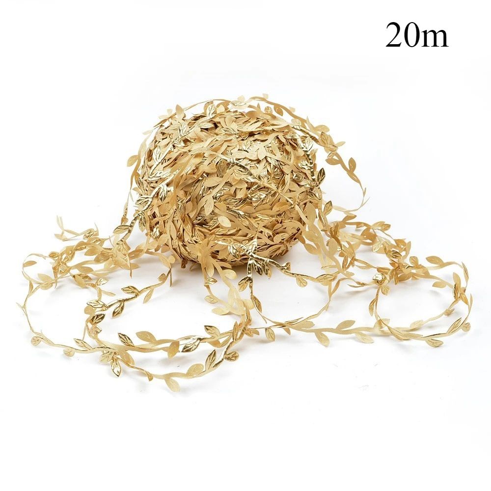 Artificial Vine Ribbon Green Leaf Garland for Wedding Greenery Decor and DIY Wreath Crafts