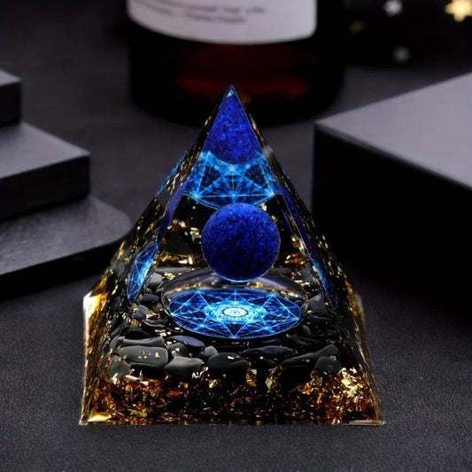 Elegant Lapis Lazuli Crystal Geometric Decor Set