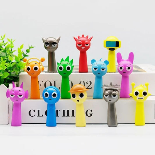 Cartoon Action Figures Set Mini Collectible Toys for Kids & Fans