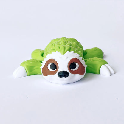 3D Articulated Sloth and Koala Figurines Set