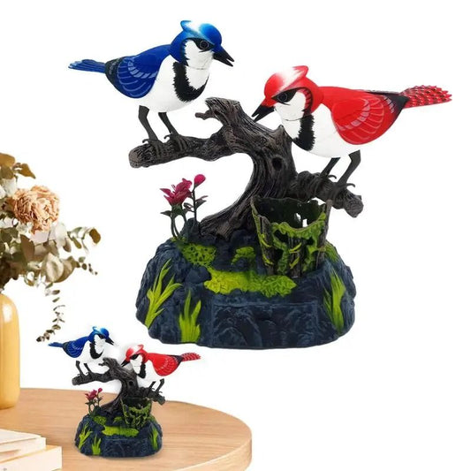Acrylic Bird Ornament Colorful Modern Bird Desk Decor Small Desktop Figurine