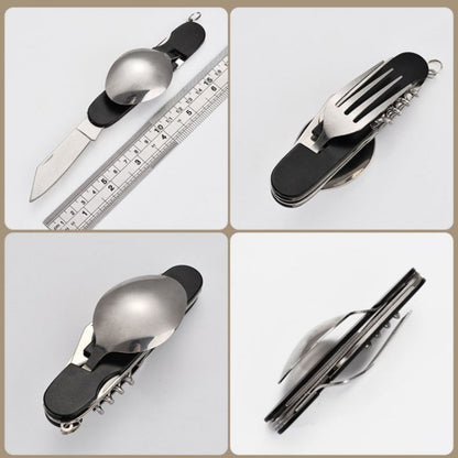 Folding Camping Utensil Set Portable Outdoor Tableware Kit