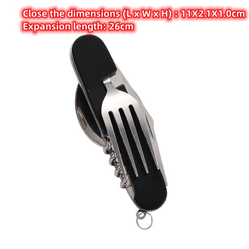 Folding Camping Utensil Set Portable Outdoor Tableware Kit