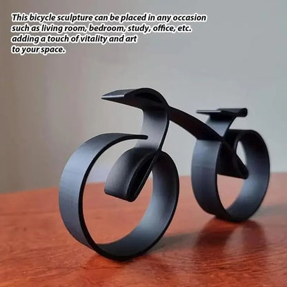 Modern bicycle desk decor Acrylic minimalist bicycle sculpture for Office and Home