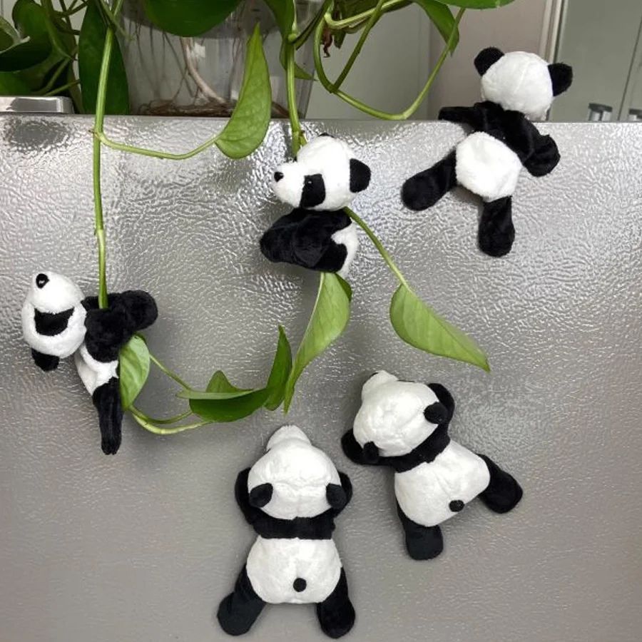 Kawaii Panda Figurines Set – Cute Desk Decor & Animal Shelf Decor Collection