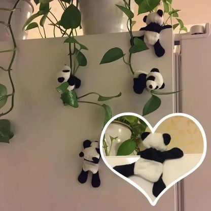 Kawaii Panda Figurines Set – Cute Desk Decor & Animal Shelf Decor Collection