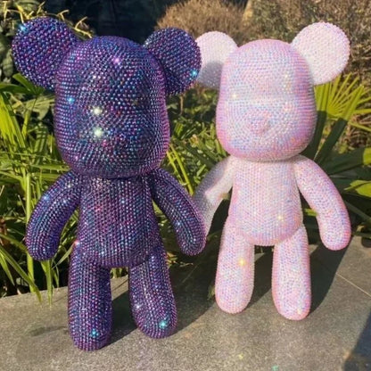 DIY Rhinestone Crystal Bear Figurine