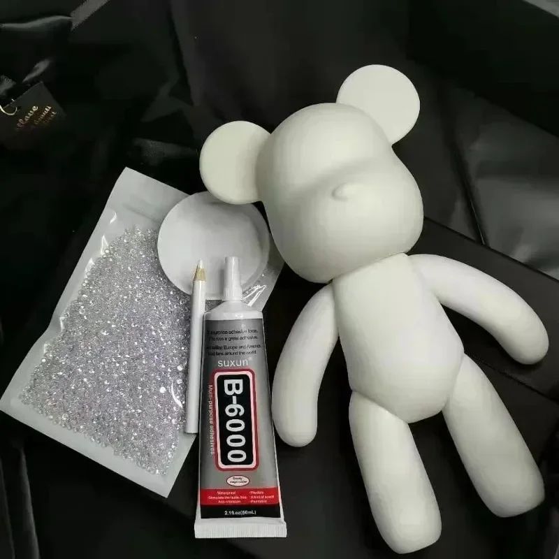 DIY Rhinestone Crystal Bear Figurine