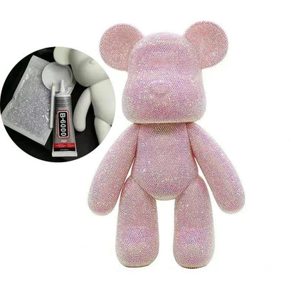 DIY Rhinestone Crystal Bear Figurine