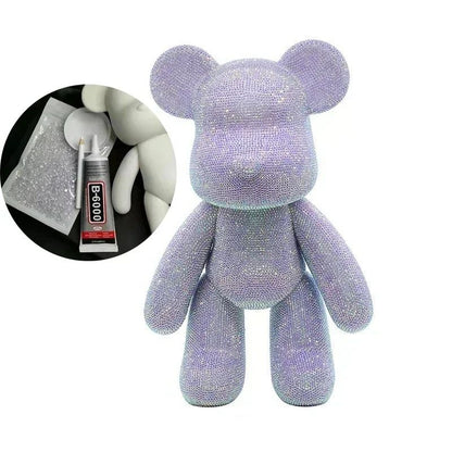 DIY Rhinestone Crystal Bear Figurine