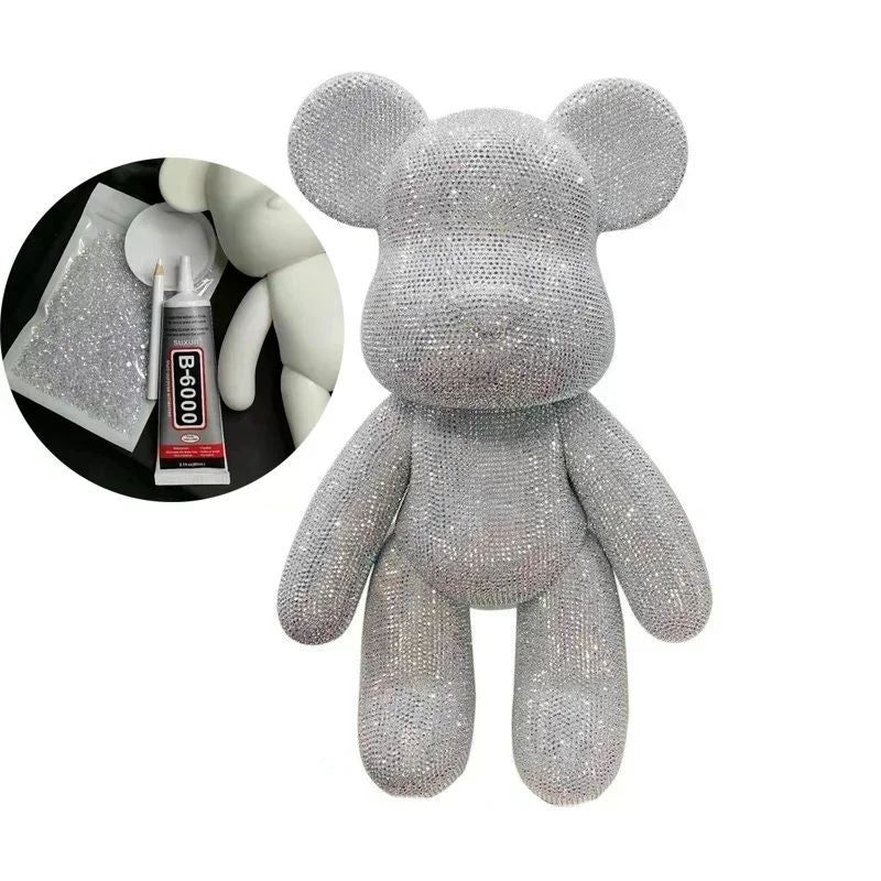 DIY Rhinestone Crystal Bear Figurine