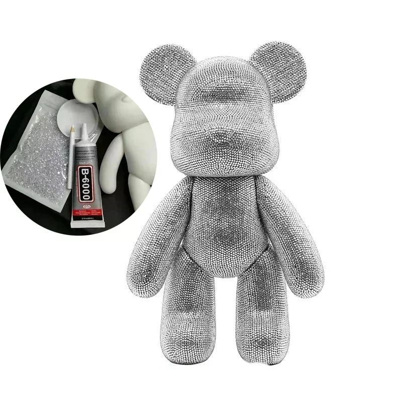 DIY Rhinestone Crystal Bear Figurine