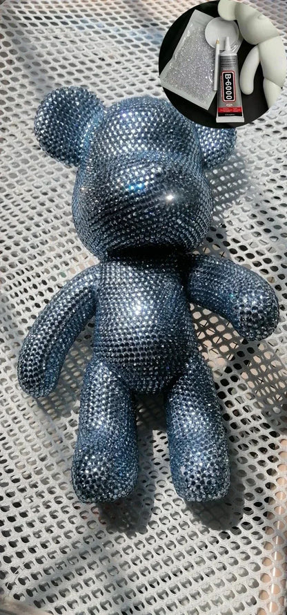 DIY Rhinestone Crystal Bear Figurine