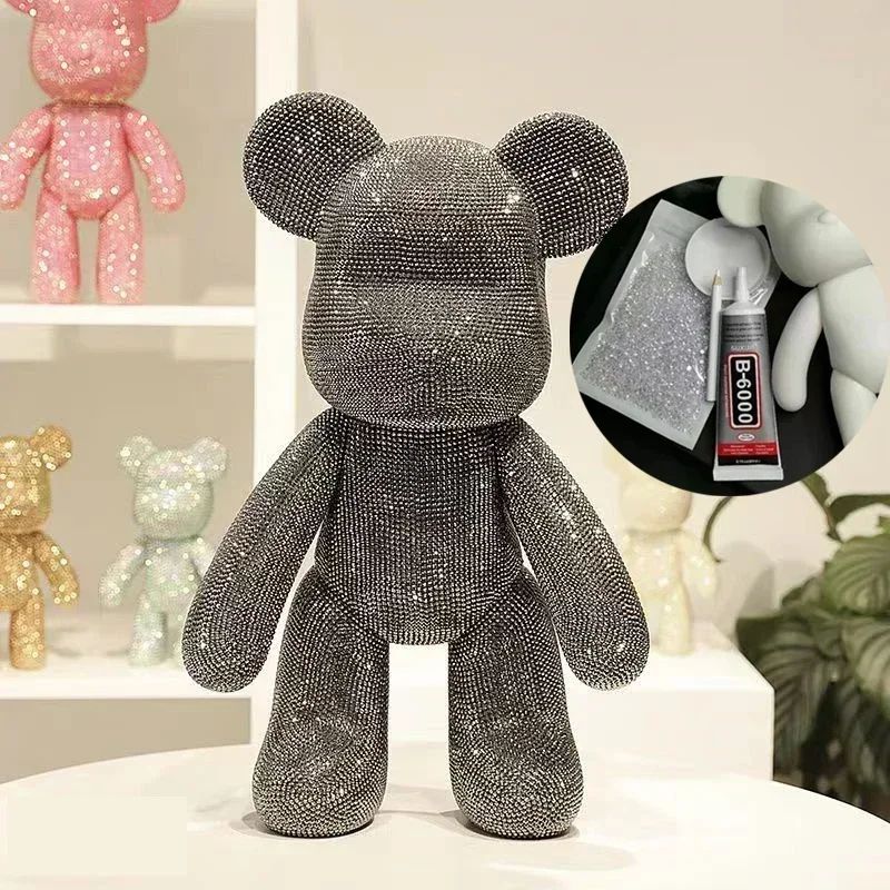 DIY Rhinestone Crystal Bear Figurine