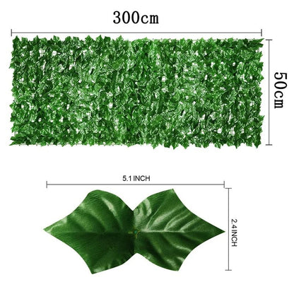 Artificial Ivy Fence Privacy Screen Faux Ivy Panels for Outdoor Garden Balcony