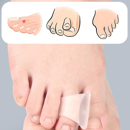Hammertoe Corrector Toe Straightener for Bent, Curled & Claw Toes (2-Piece Set)