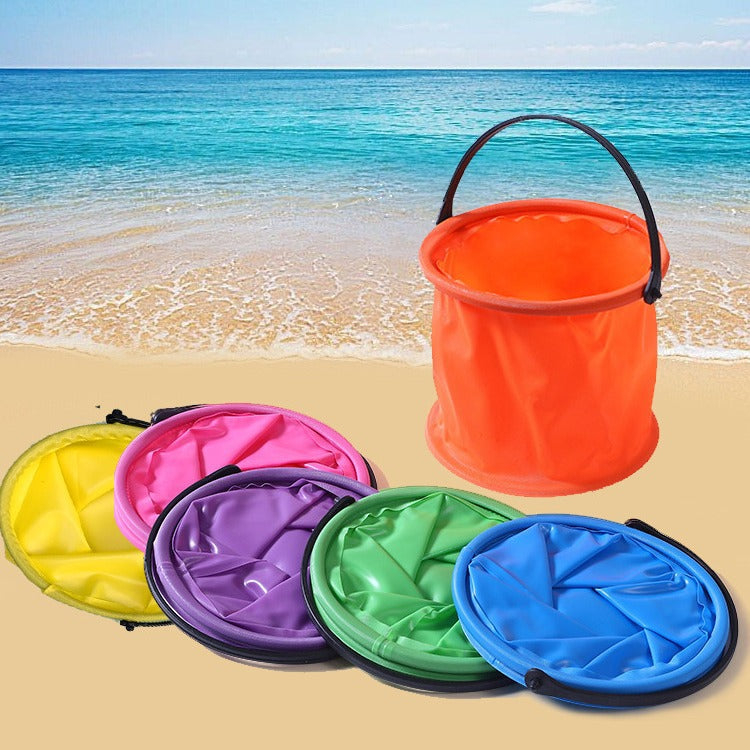 Portable Foldable Bucket Collapsible Water Bucket for Beach, Camping and Fishing