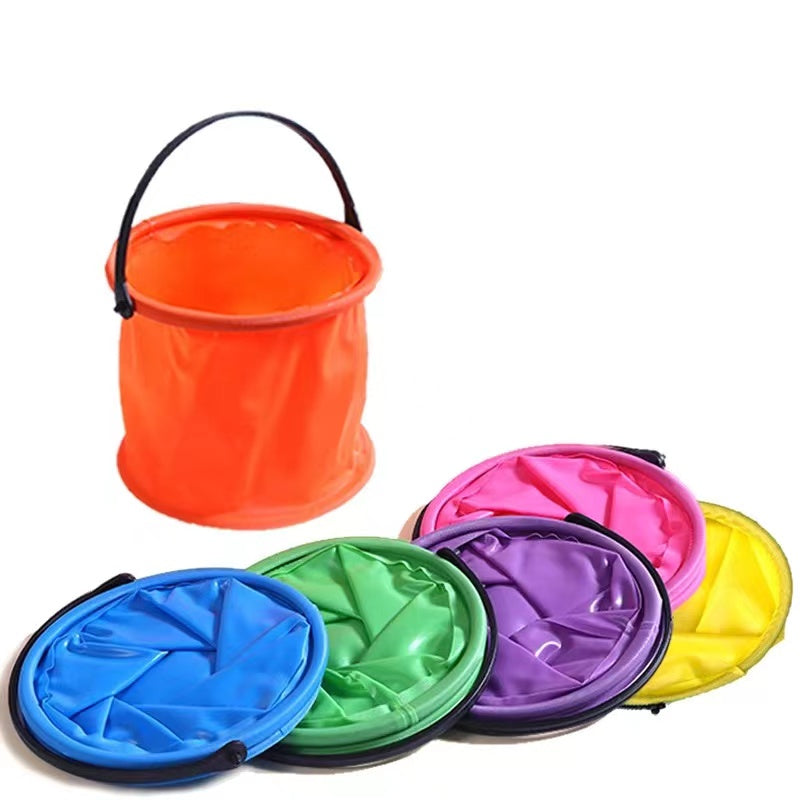 Portable Foldable Bucket Collapsible Water Bucket for Beach, Camping and Fishing