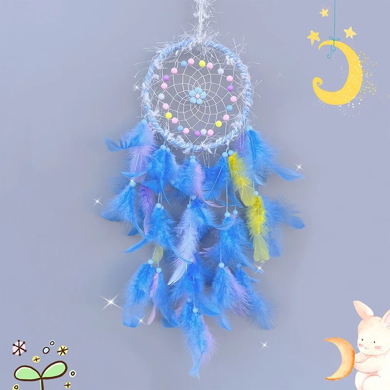 Handmade Dream Catcher Wind Chime – Boho Hanging Ornament for Bedroom, Car & Home Decor