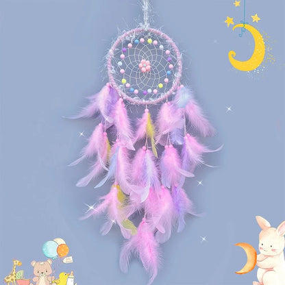 Handmade Dream Catcher Wind Chime – Boho Hanging Ornament for Bedroom, Car & Home Decor