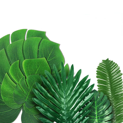 Artificial Palm Leaf Party Decor Set